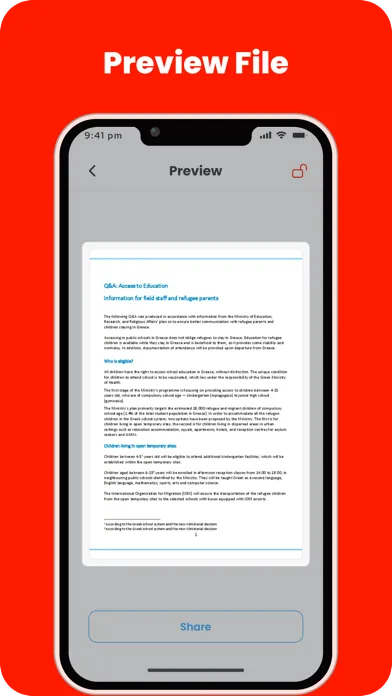 Capturas de tela do PDF Scan: Convert Photo to PDF