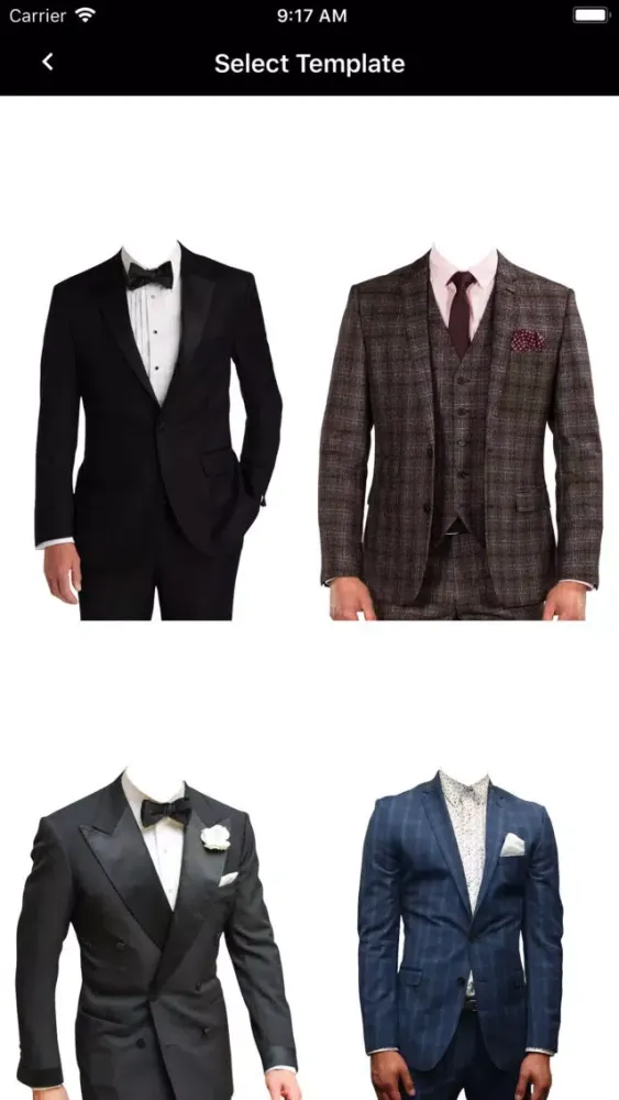 Zrzuty ekranu Man Photo Suit Editor