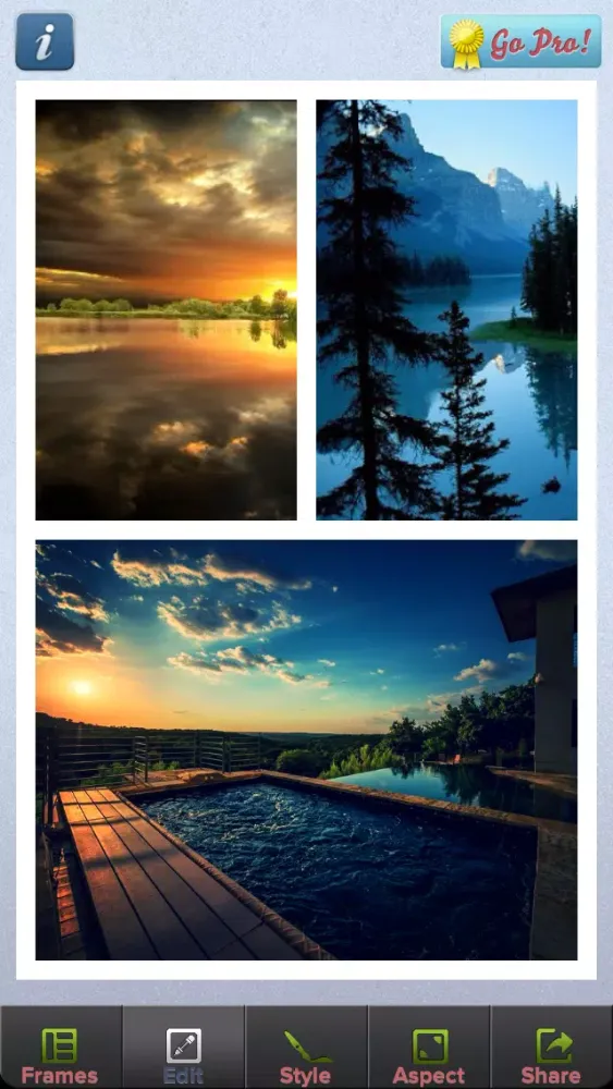 Capturas de tela do Pic Collage Stitch – Custom Alter Photo and Frames