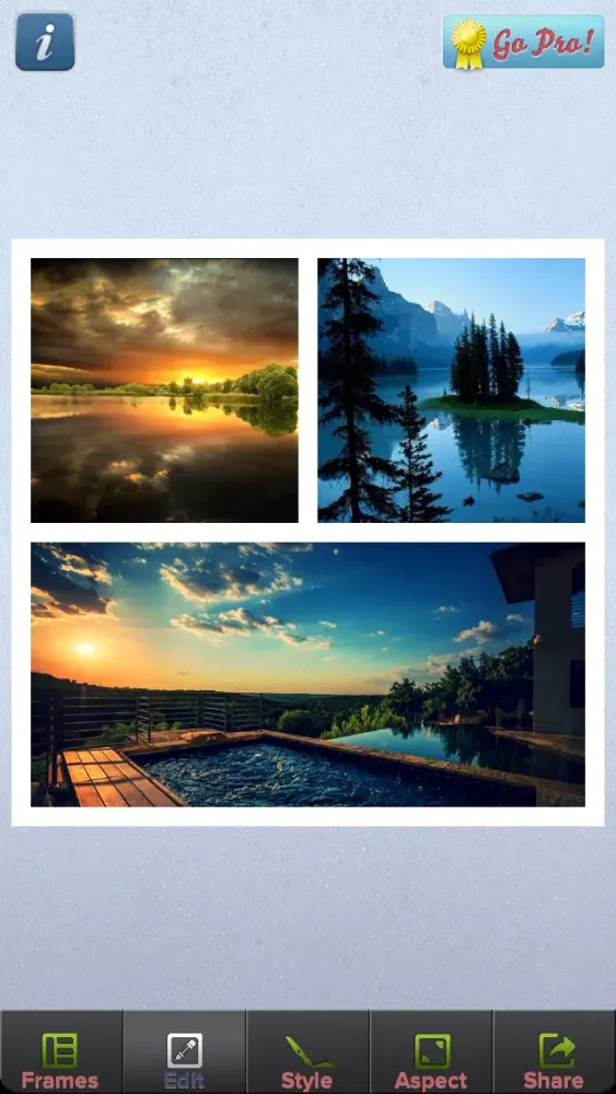 Capturas de tela do Pic Collage Stitch – Custom Alter Photo and Frames