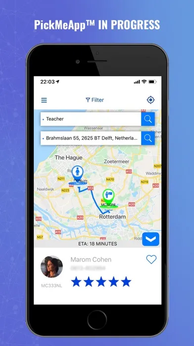 Captures d'écran de PickMeApp™ Services