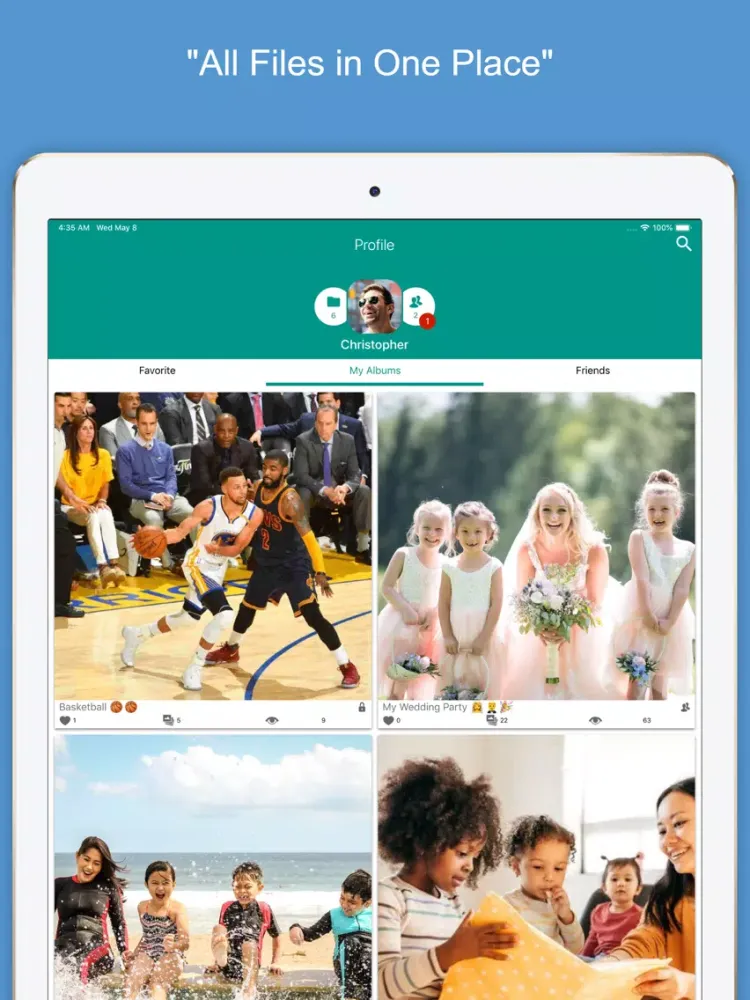 Picksha - Online Shared Albums iPad  स्क्रीनशॉट
