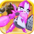 A Pink Knight vs Bionic Heroes