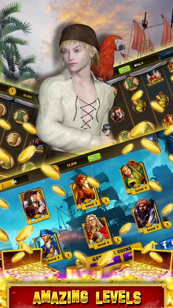 Скриншоты Pirates Treasure Slots Machines: Casino Free Mega Slot Tournament for fun! Legends of 7's Jackpot