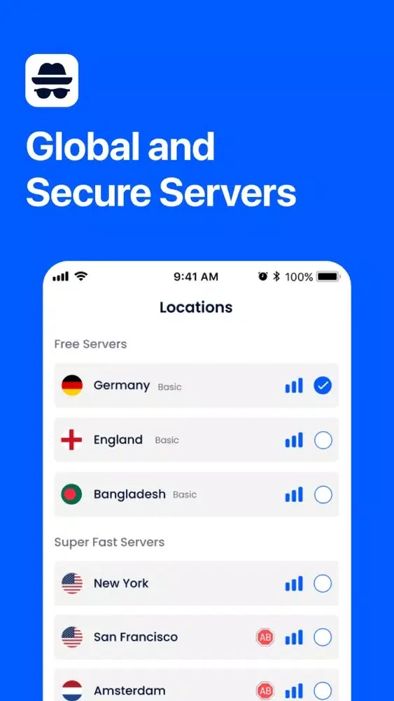 VPN Fast VPN+ Secure Adblock Screenshots