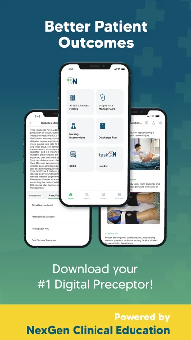 Zrzuty ekranu plusRN - Digital Preceptor
