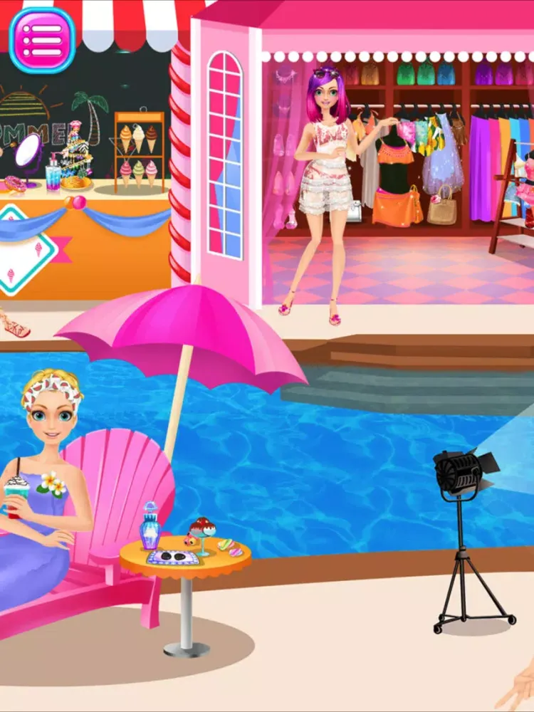Dream Swimming Pool Costume Party ~ Pretty Girl iPad  Screenshots