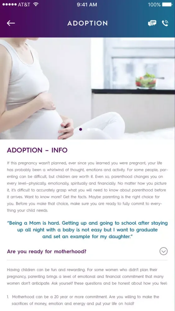 Capturas de pantalla de My Pregnancy My Future