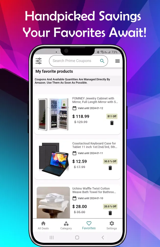 Prime Coupons: AI Amazon Deals应用截图