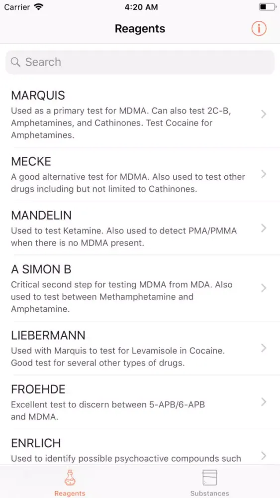 Prism Reagents Screenshots