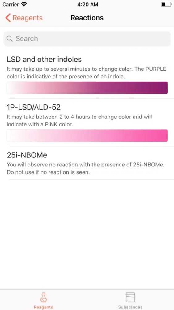 Prism Reagents Screenshots