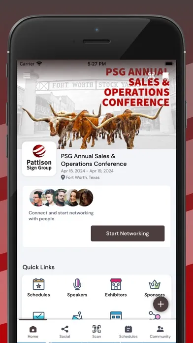 Capturas de pantalla de PSG Sales & Ops Conference