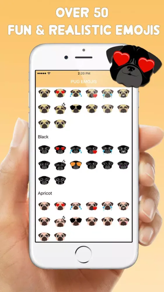 Pug Emojis + স্ক্রিনশট