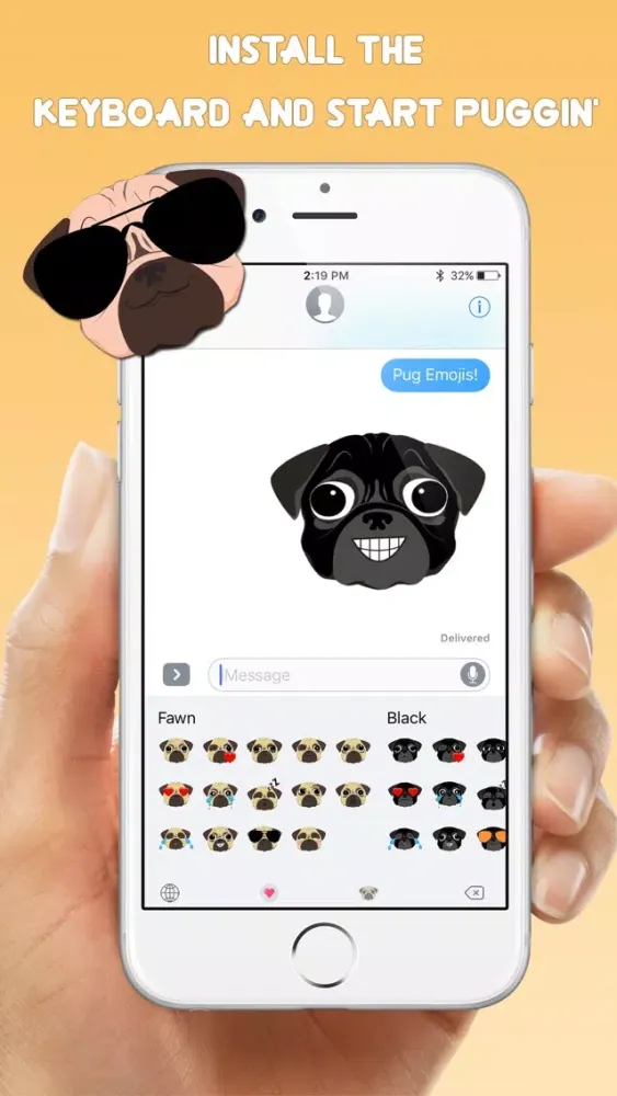 Pug Emojis + স্ক্রিনশট