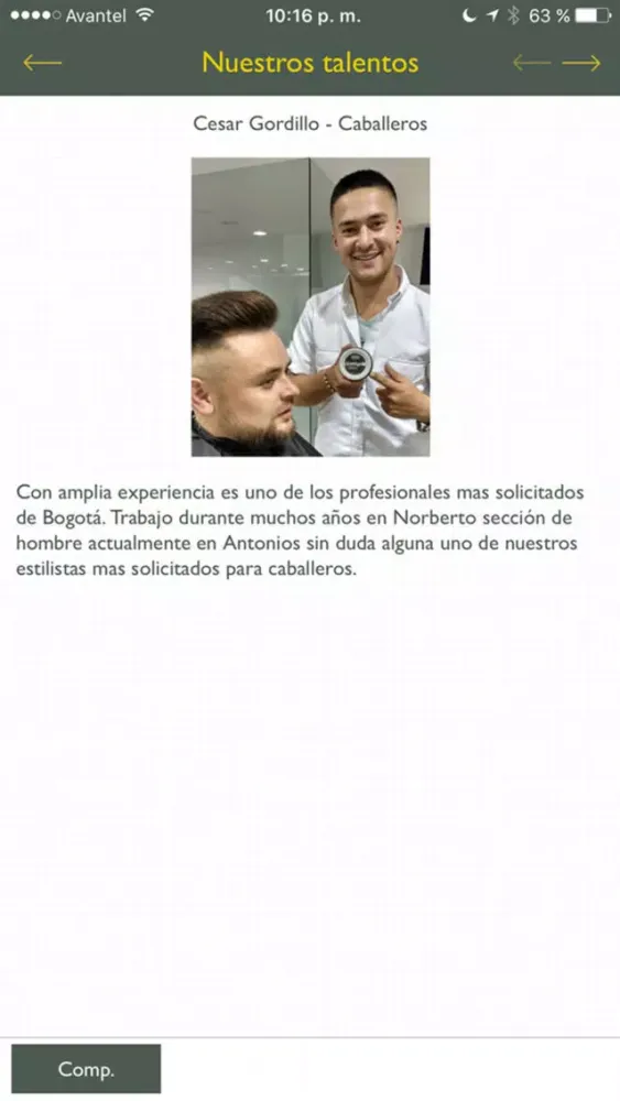 Screenshot di SPAPP Colombia
