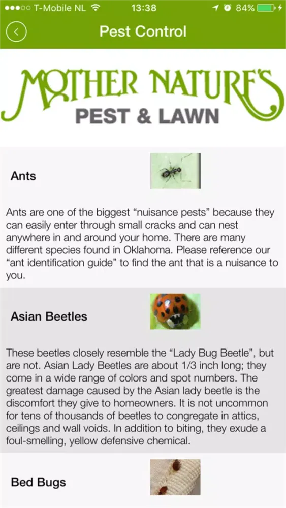 Captures d'écran de Mother Nature's Pest Control