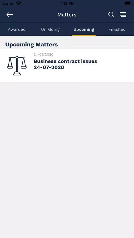 Qanoon Lawyer Ekran Görüntüleri