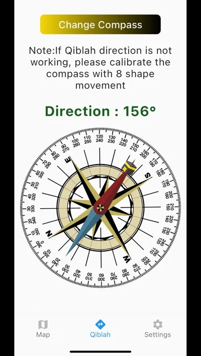 Capturas de pantalla de Qiblah Finder