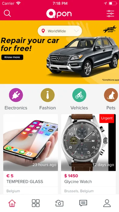 Captures d'écran de Qpon.in Buy & Sell Marketplace