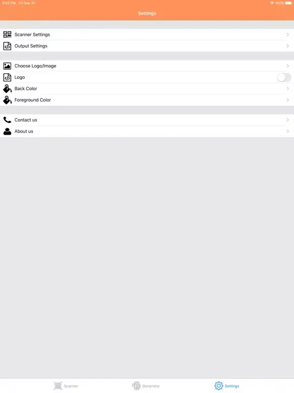 Captures d'écran de QRCode Scanner and Maker iPad 