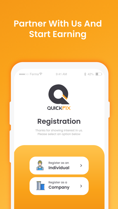Ảnh chụp màn hình của Quickfix Service Provider