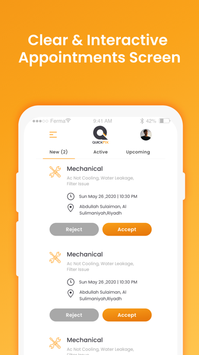 Ảnh chụp màn hình của Quickfix Service Provider