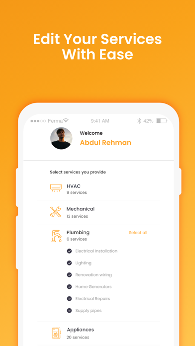 Ảnh chụp màn hình của Quickfix Service Provider
