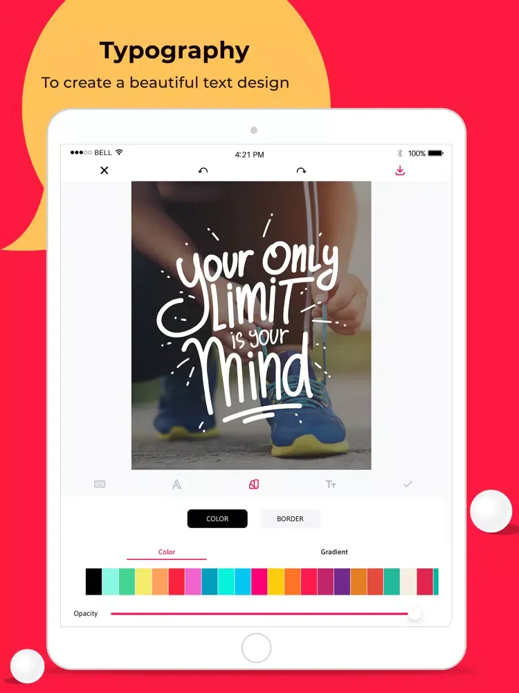 Text Art : Quotes post maker iPad  سکرین شاٹس