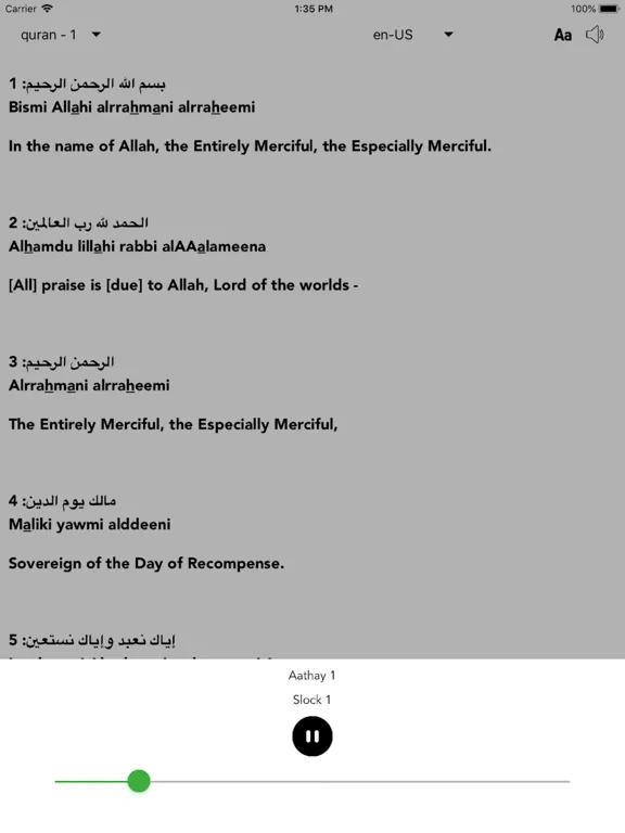 Quran with All Languages iPad  Screenshots
