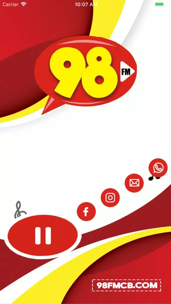 Captures d'écran de 98 FM Campo Belo