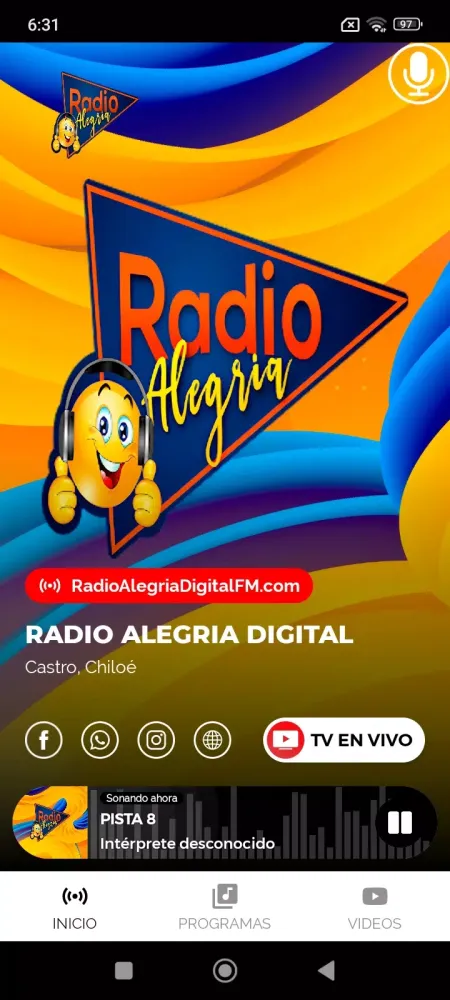 Radio Alegria Digital Screenshots