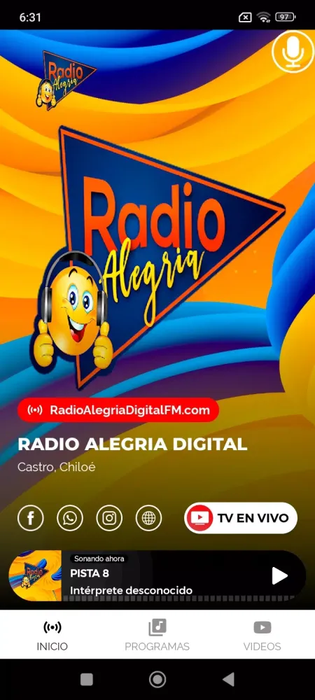 Radio Alegria Digital Screenshots