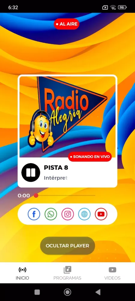 Radio Alegria Digital Screenshots