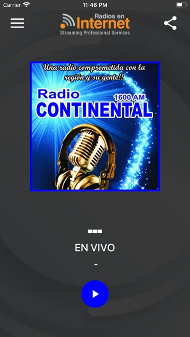 Capturas de tela do Radio Continental 1600 AM