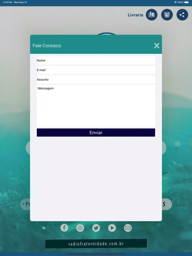 تصاویر Web Radio Fraternidade iPad 