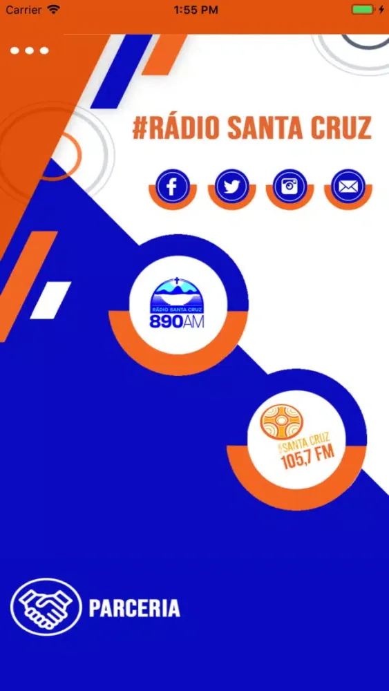 Ảnh chụp màn hình của Rádio Santa Cruz Jequitinhonha