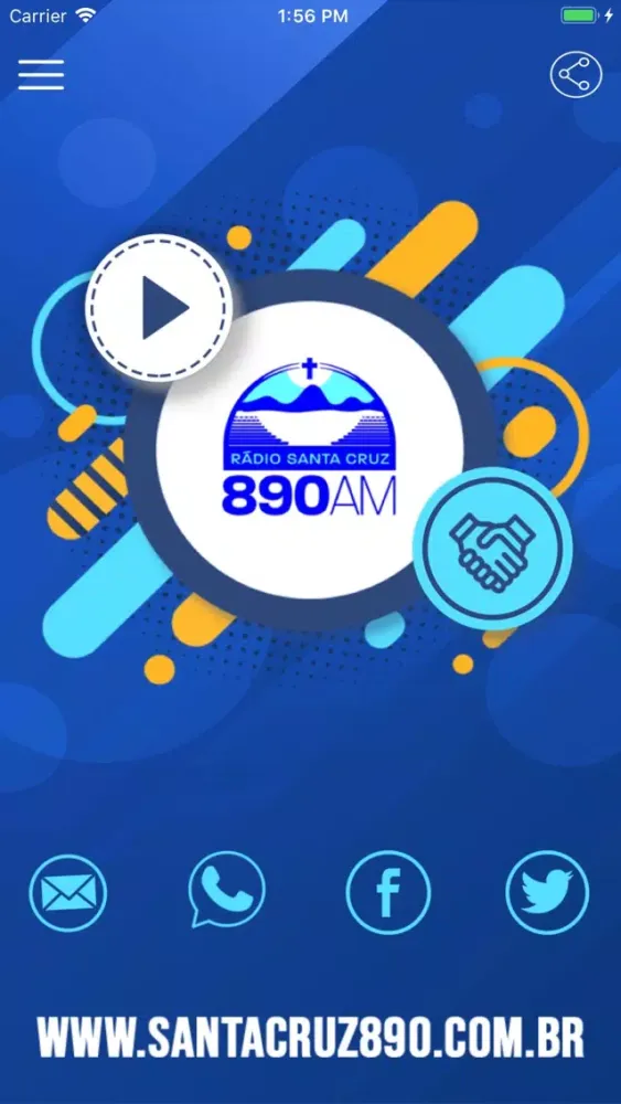 Ảnh chụp màn hình của Rádio Santa Cruz Jequitinhonha