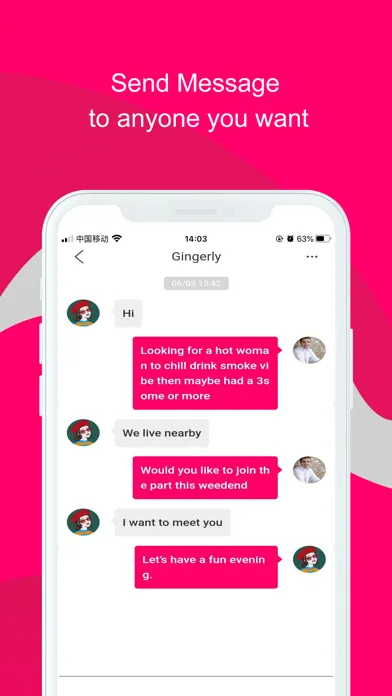 Tangkapan skrin Threesome&Foursome Dating app