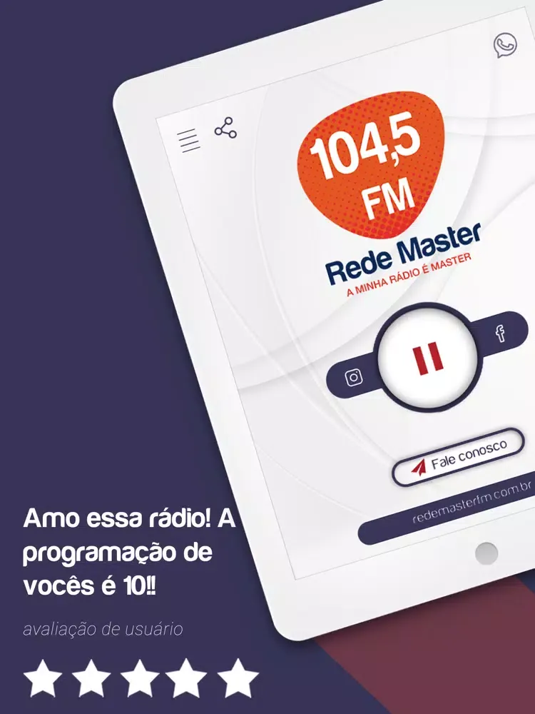 Rede Master FM 104,5 iPad  سکرین شاٹس