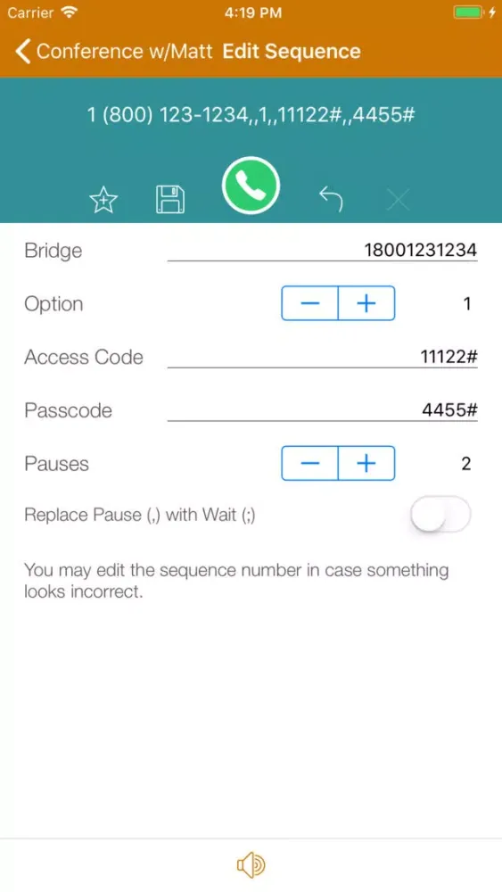 Conference Call Auto Dialer應用截圖