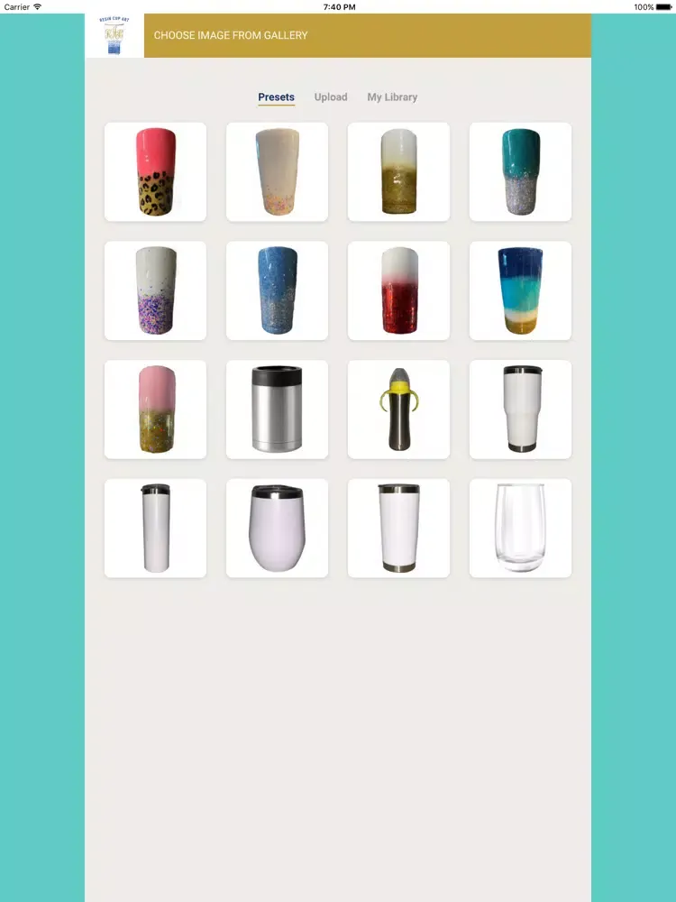 Ảnh chụp màn hình của Resin Cup Art iPad 