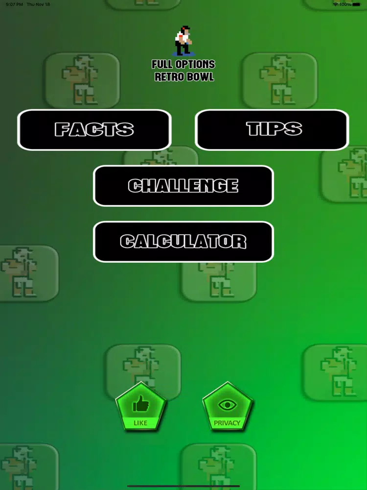 Credits Options for Retro Bowl iPad  स्क्रीनशॉट