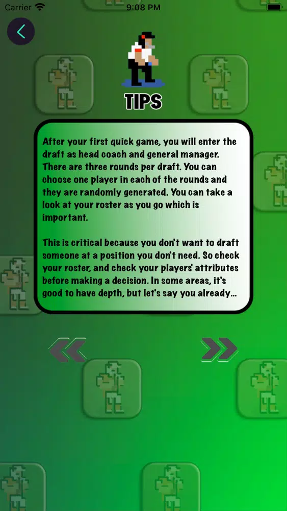 Credits Options for Retro Bowl स्क्रीनशॉट
