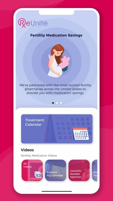 Captures d'écran de ReUnite Fertility App