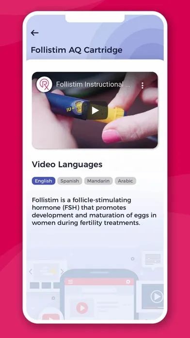 Captures d'écran de ReUnite Fertility App