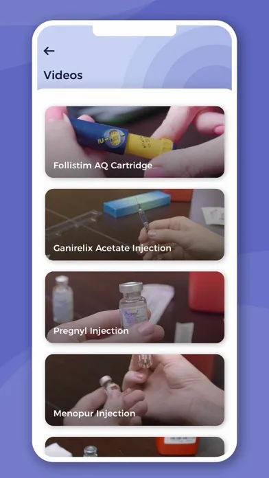 Captures d'écran de ReUnite Fertility App