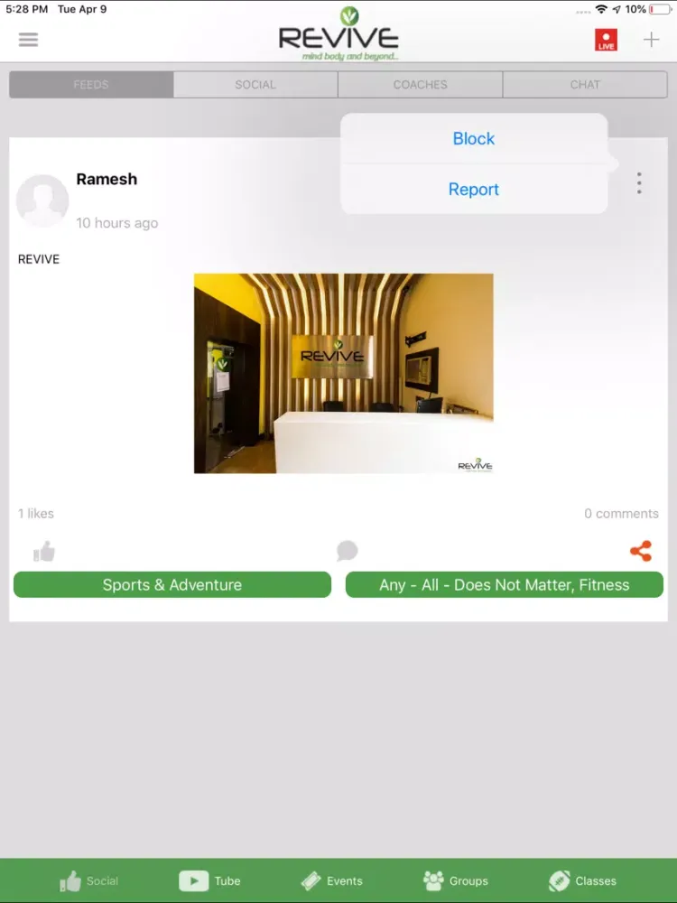 Revive Gym iPad  स्क्रीनशॉट