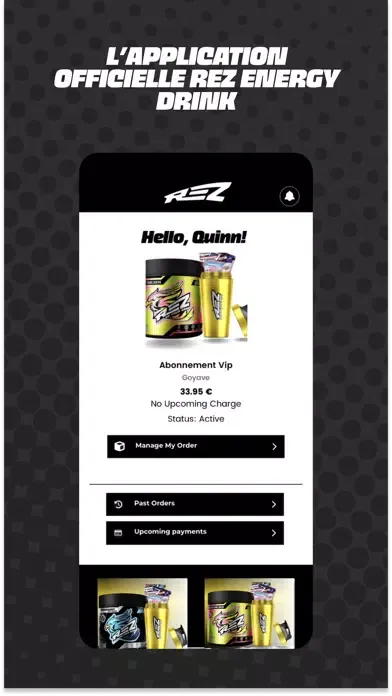 Captures d'écran de Rez Energy Drink