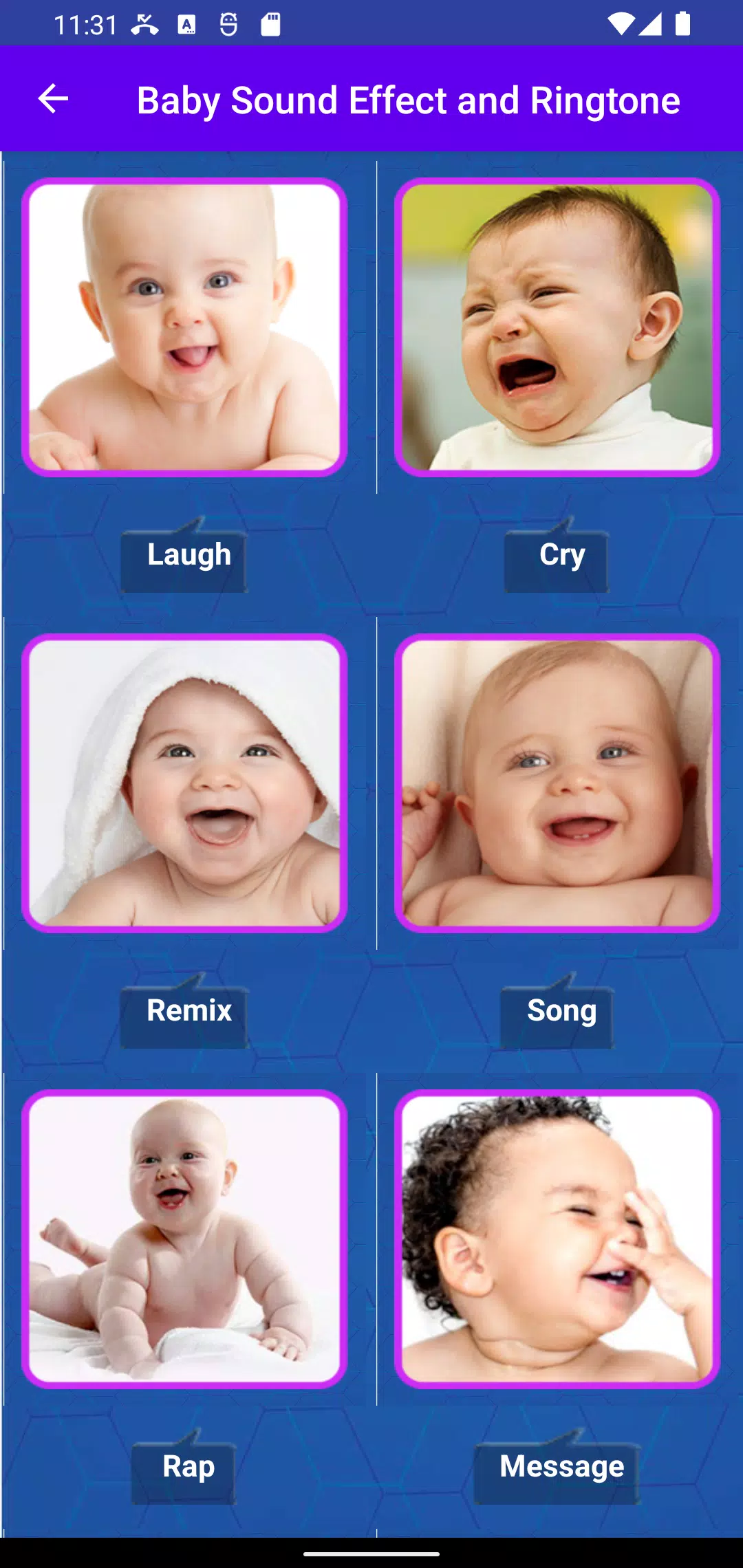 Baby Sound Effect and Ringtone Screenshots