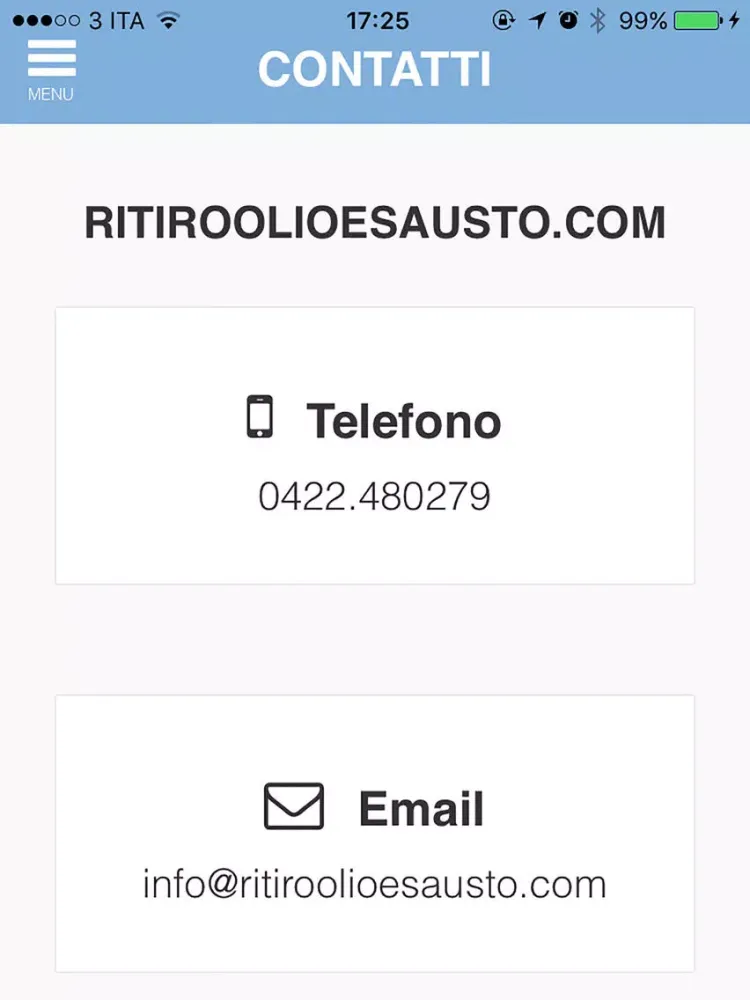 Скриншоты Ritiro Olio Esausto iPad 